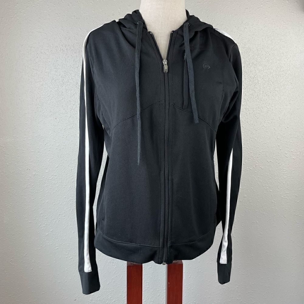 JW Styles Full Zip Black and White Hoodie Size L
